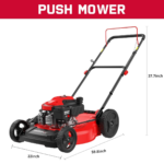 PowerSmart Gas Lawn Mower, 21 inches 144cc 2-in-1 Walk-Behind , Side Discharge Push Lawn Mower - Image 6