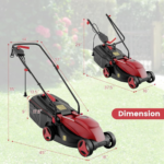 Goplus Electric Lawn Mower, Versatile Corded Lawn Mower with Grass Collection Box, 10 AMP Motor, 13" Cutting Deck, 3 Adjustable Cutting Positions, Walk-Behind Small Lawnmower for Garden Farm Yard - Image 2