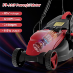 Goplus Electric Lawn Mower, Versatile Corded Lawn Mower with Grass Collection Box, 10 AMP Motor, 13" Cutting Deck, 3 Adjustable Cutting Positions, Walk-Behind Small Lawnmower for Garden Farm Yard - Image 4