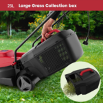 Goplus Electric Lawn Mower, Versatile Corded Lawn Mower with Grass Collection Box, 10 AMP Motor, 13" Cutting Deck, 3 Adjustable Cutting Positions, Walk-Behind Small Lawnmower for Garden Farm Yard - Image 5